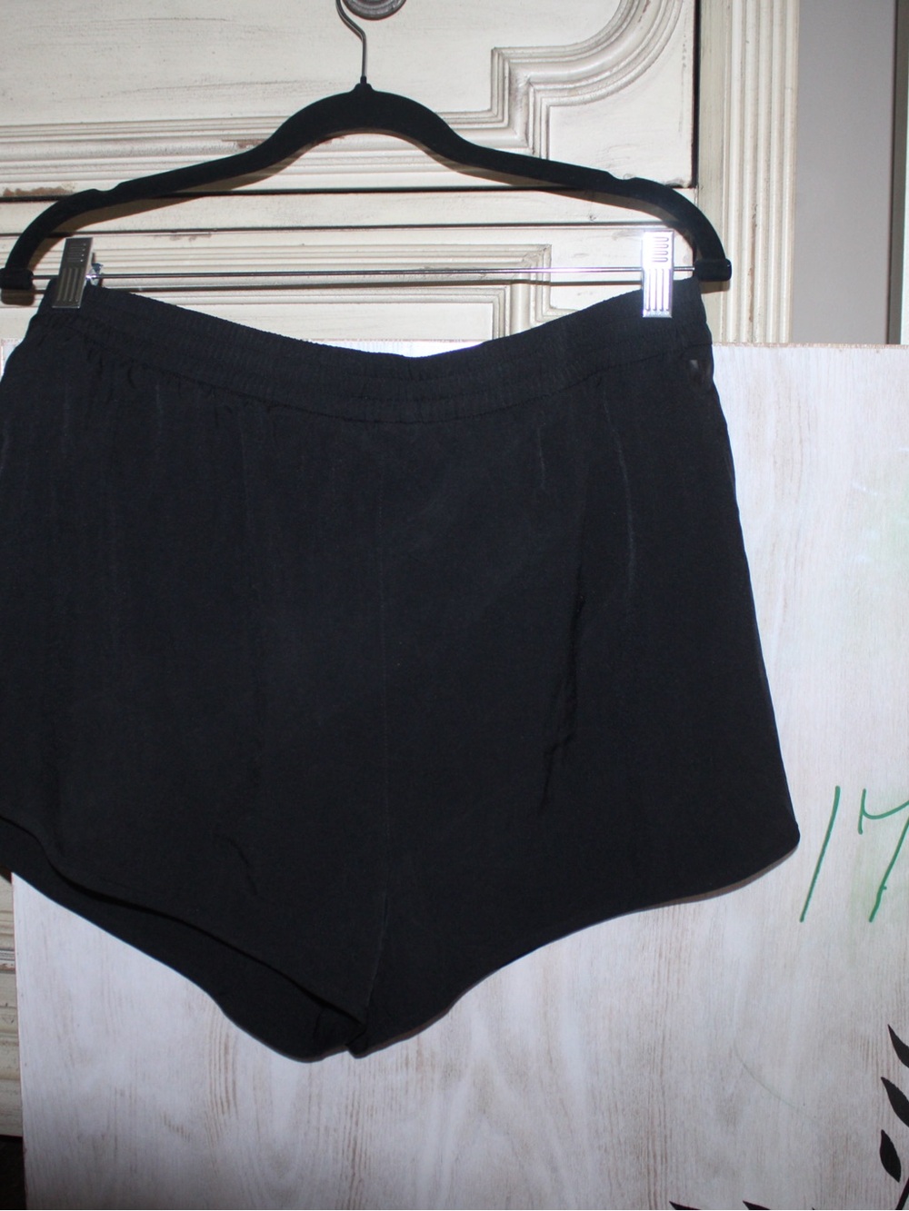 Victoria's Secret Black Bike Shorts with Elastic Waist